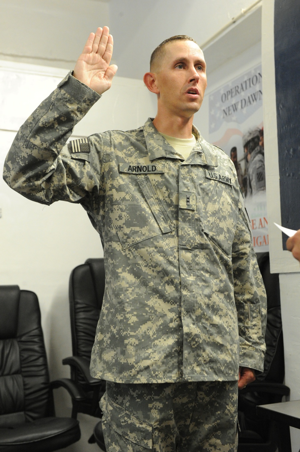 Command Sgt. Maj. Allen at Camp Ramadi