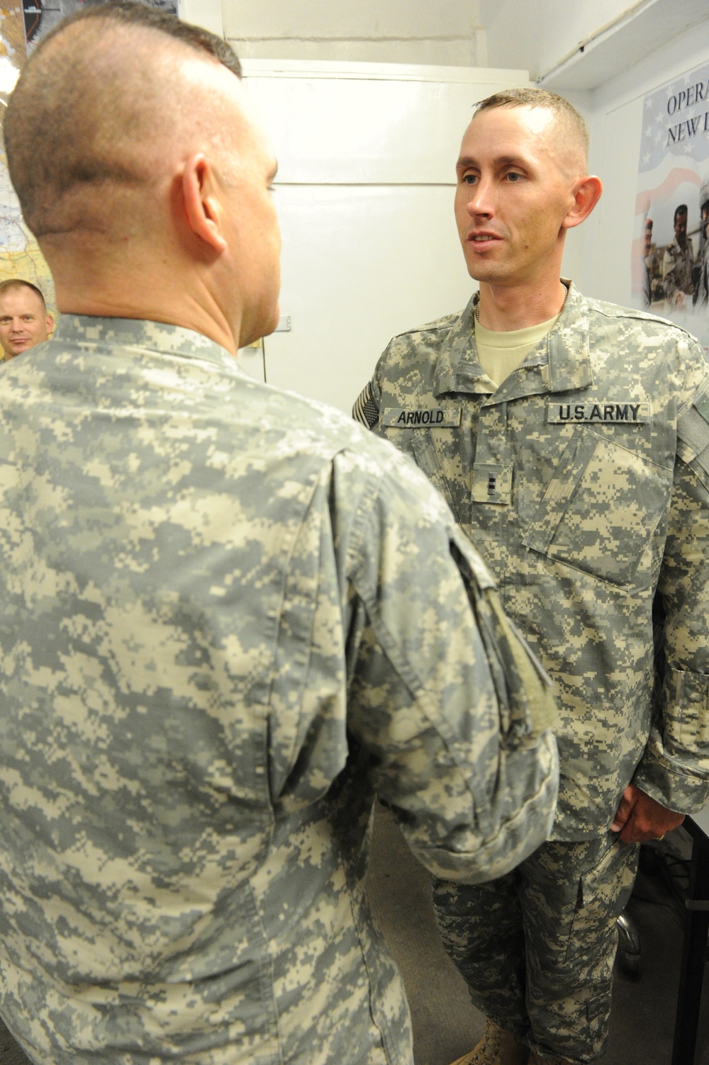 Command Sgt. Maj. Allen at Camp Ramadi