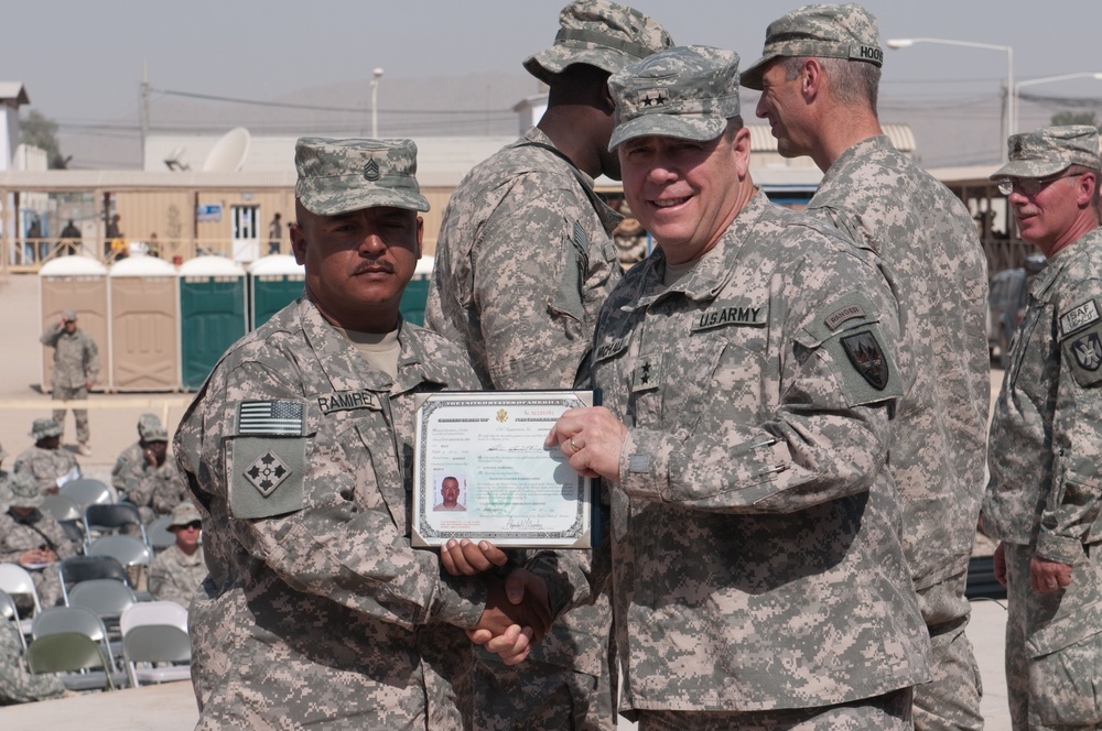 Naturalization Ceremony Held in Afghanistan