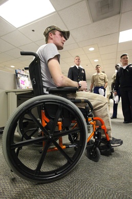 Sailors, Marines bring Fleet Week to wounded brethren