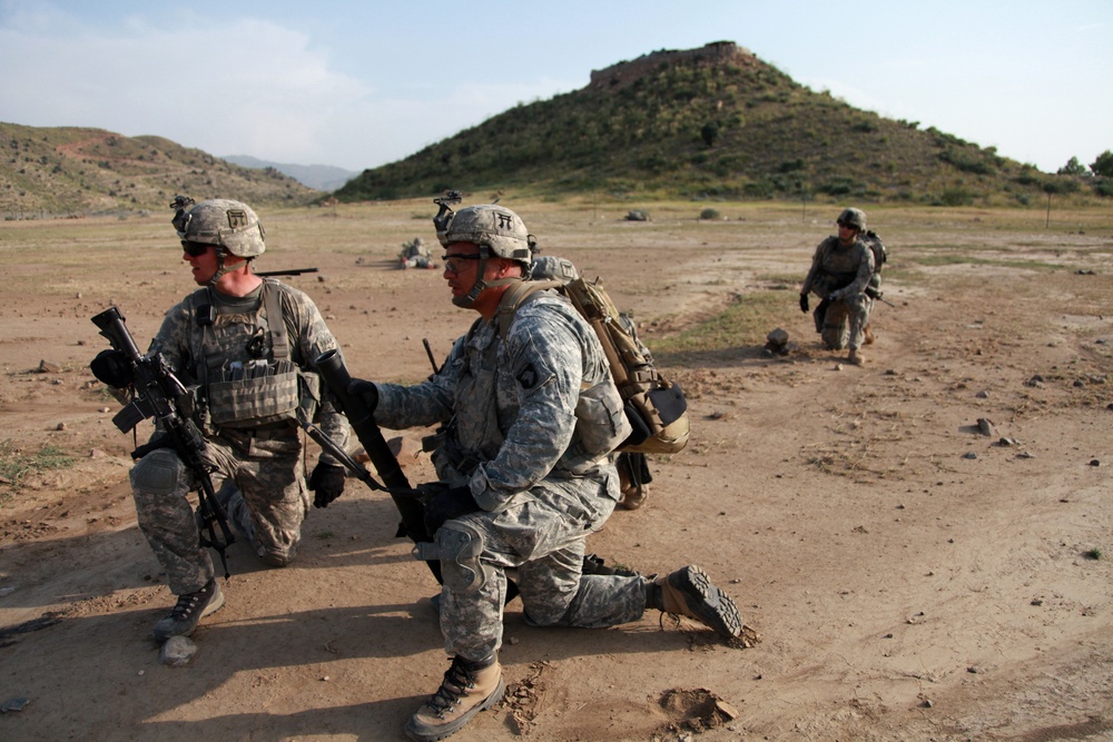 Dismounted patrol in Churgatah