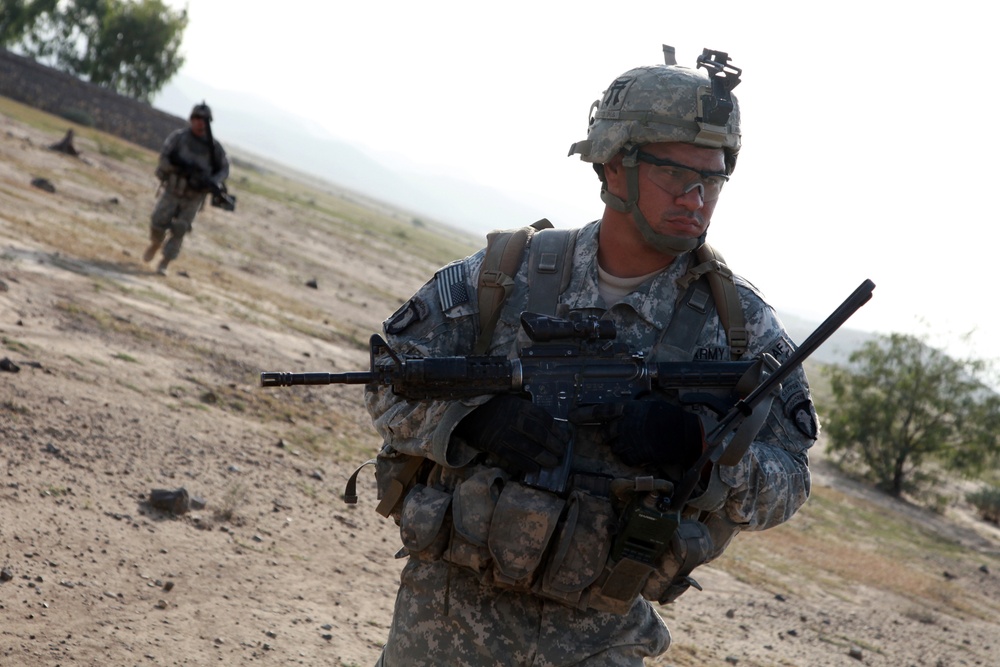 Dismounted patrol in Churgatah