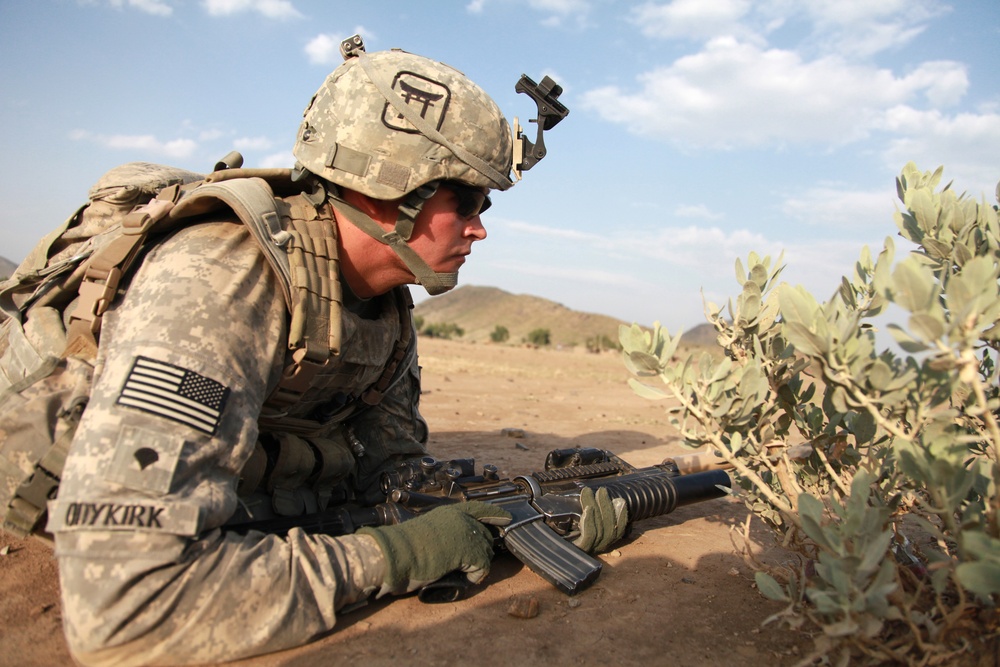 Dismounted patrol in Churgatah
