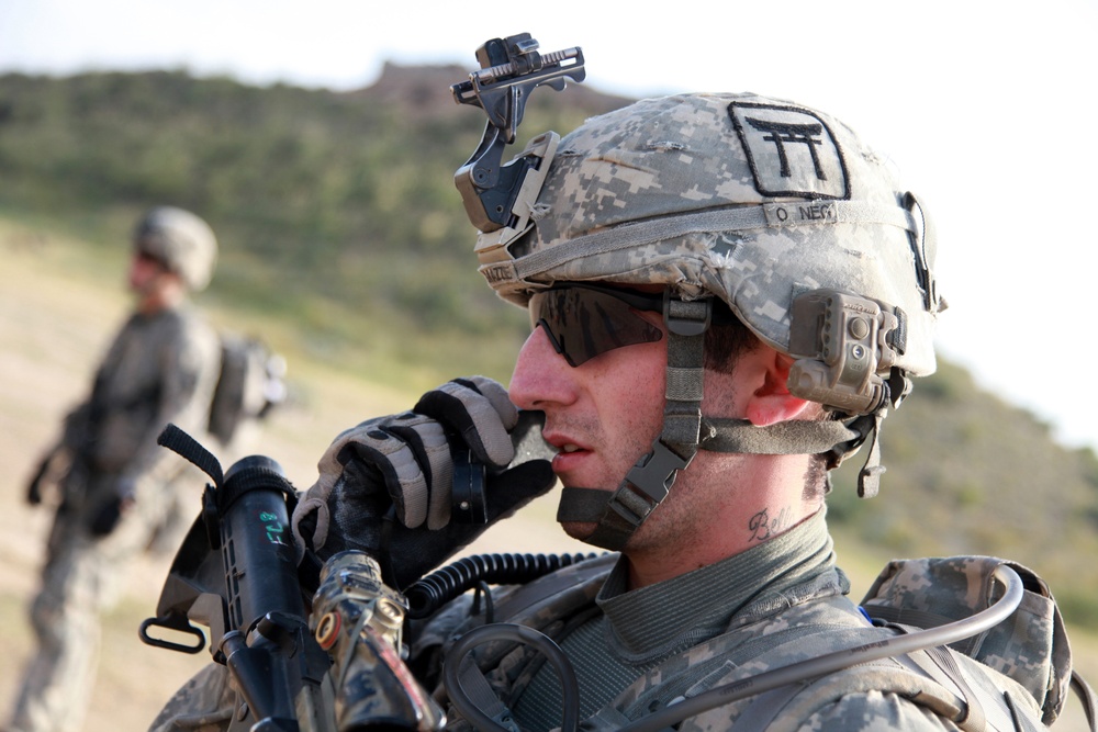 Dismounted patrol in Churgatah