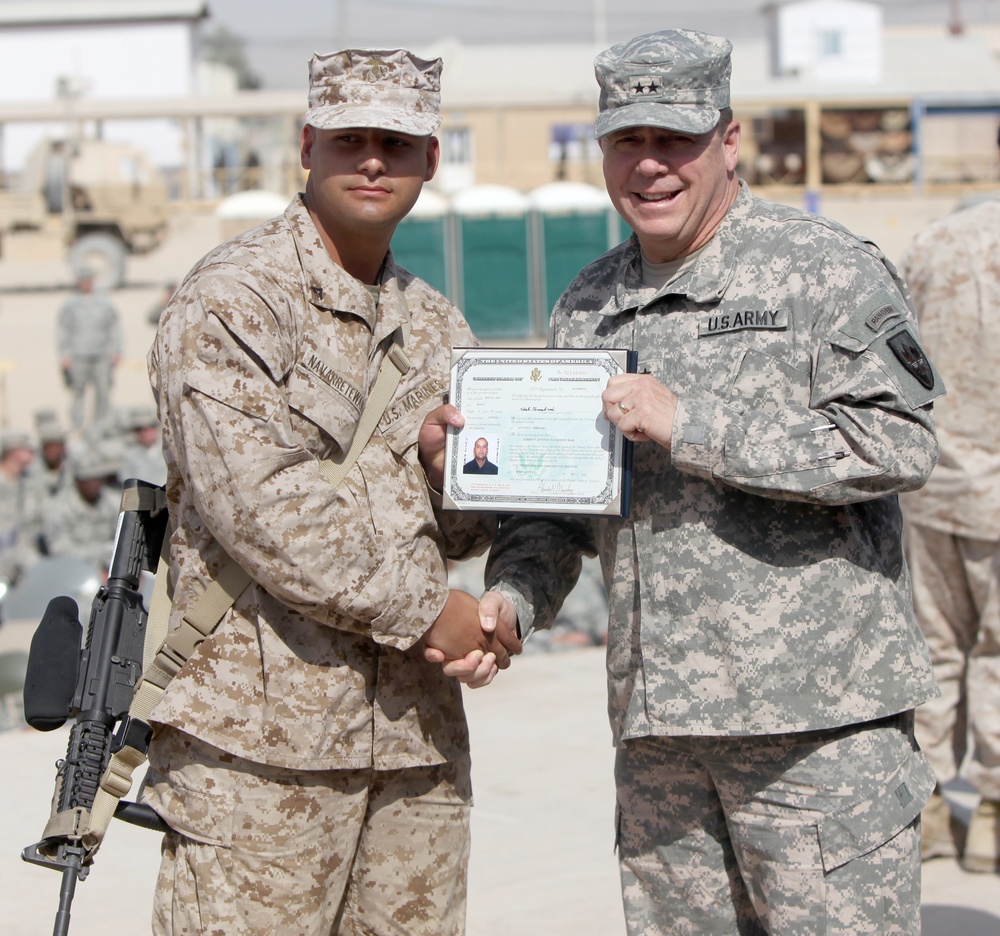 Service Members Gain Citizenship at Naturalization Ceremony