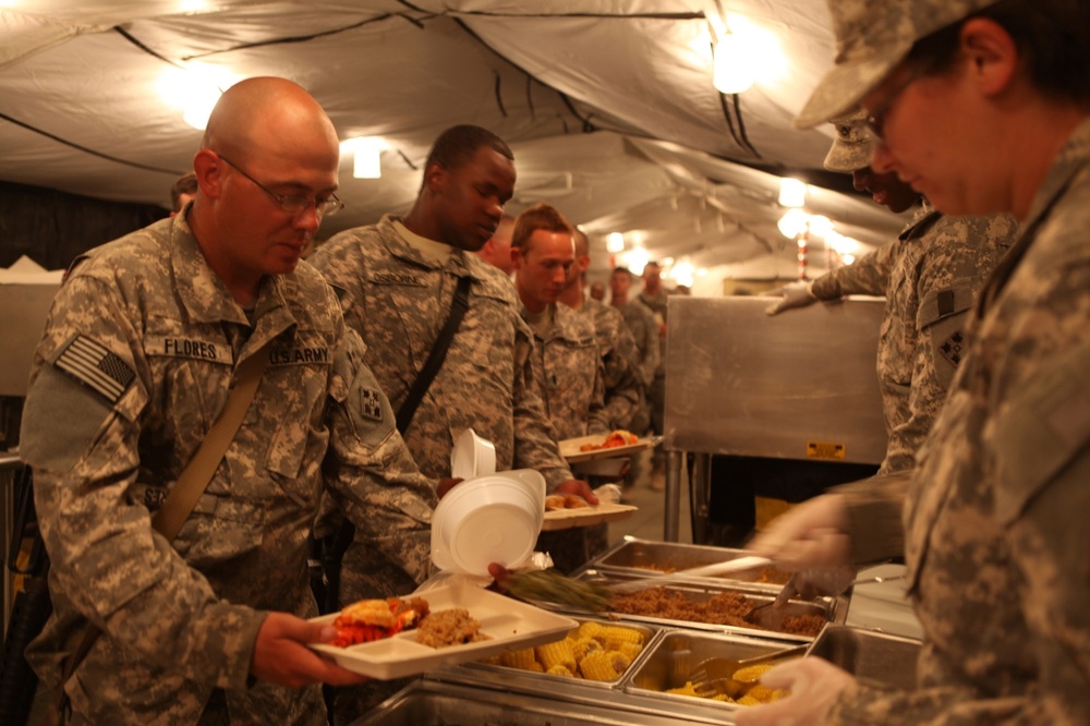 4th CAB Commemorates Opening of the Freedom Rings Dining Facility in Afghanistan by Celebrating 4th of July with Style