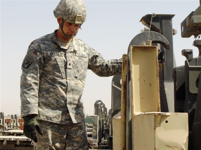 Transportation soldiers enjoy supporting water mission