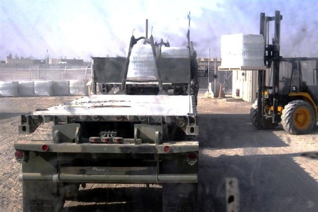 Transportation soldiers enjoy supporting water mission