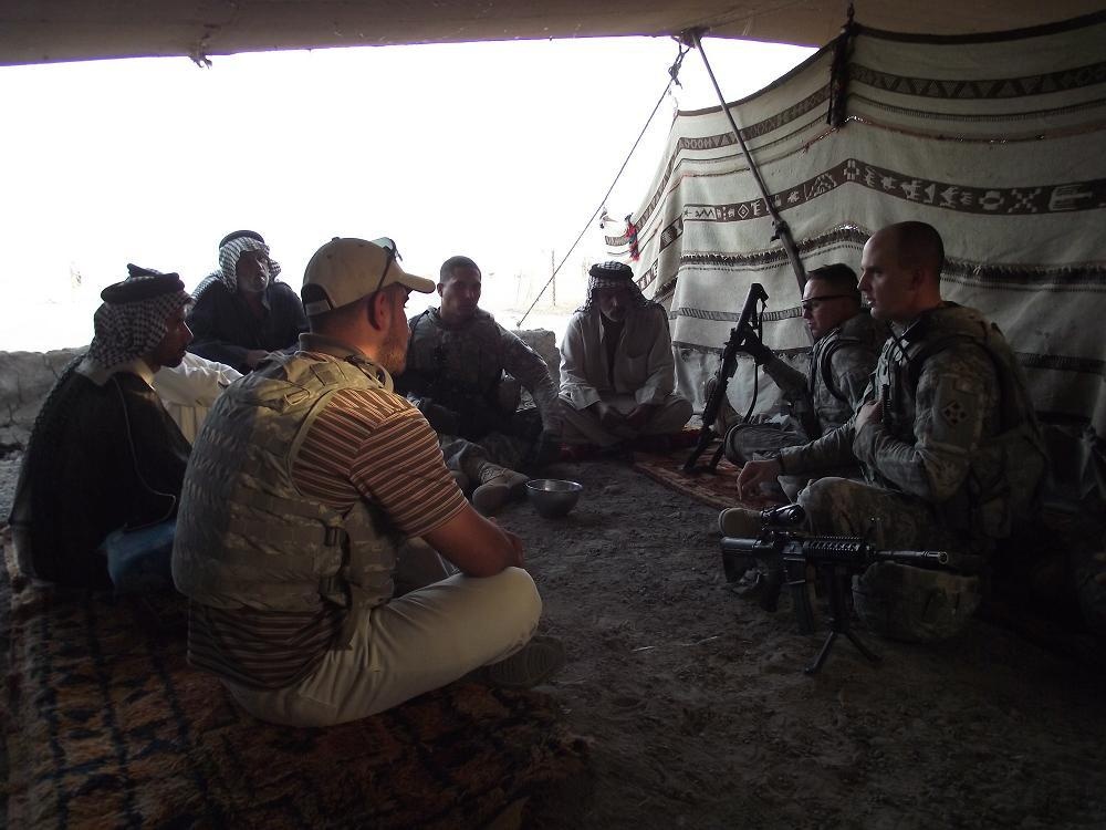 Soldiers visit Bedouin neighbors in southern Iraq