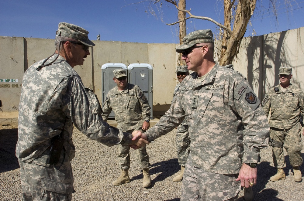 Lt. Gen. Bob Cone visits Camp Cropper