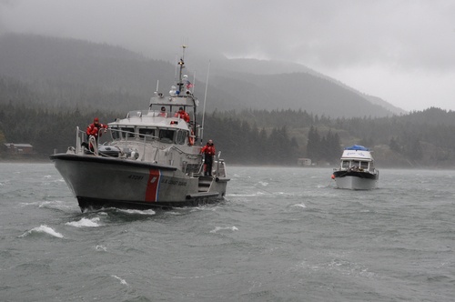 Coast Guard Tows Fishing Ship