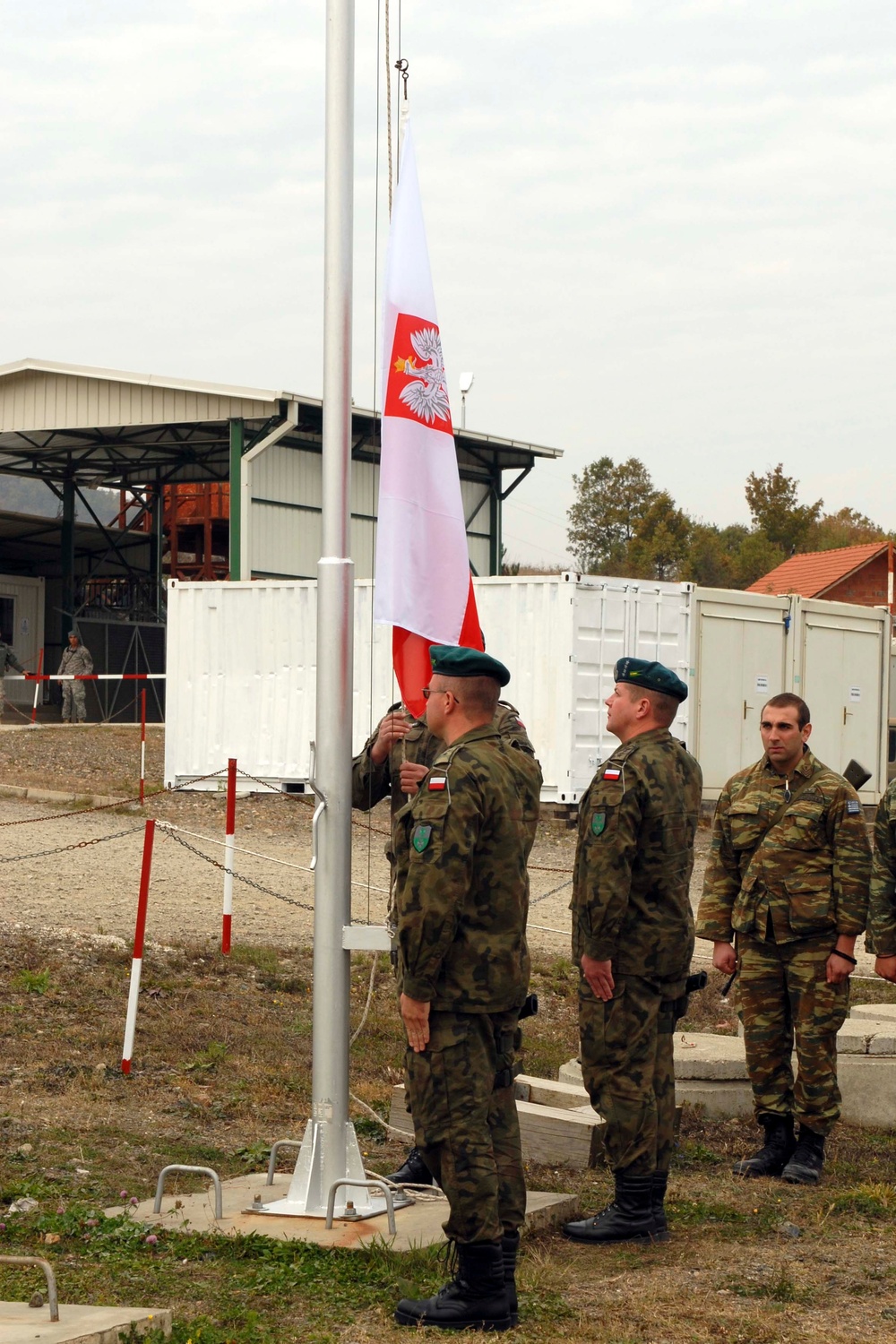 Polish KFOR soldiers take over at Camp Nothing Hill