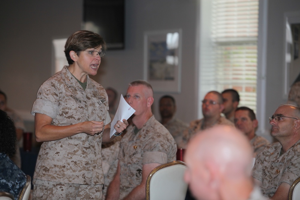First Female Chaplain of the Marine Corps Visits Lejeune
