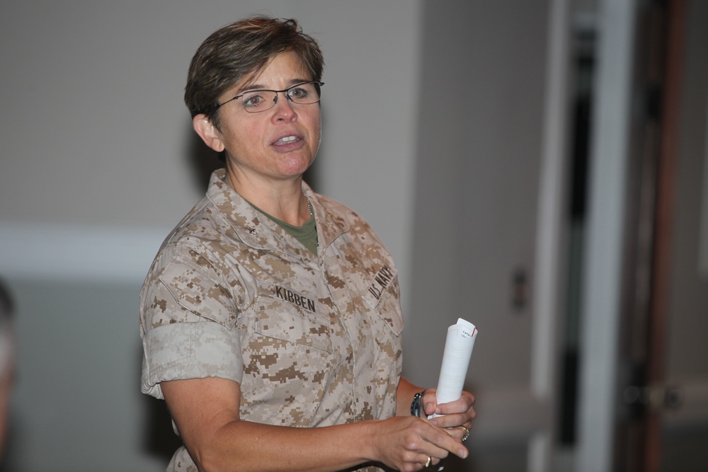 First Female Chaplain of the Marine Corps Visits Lejeune