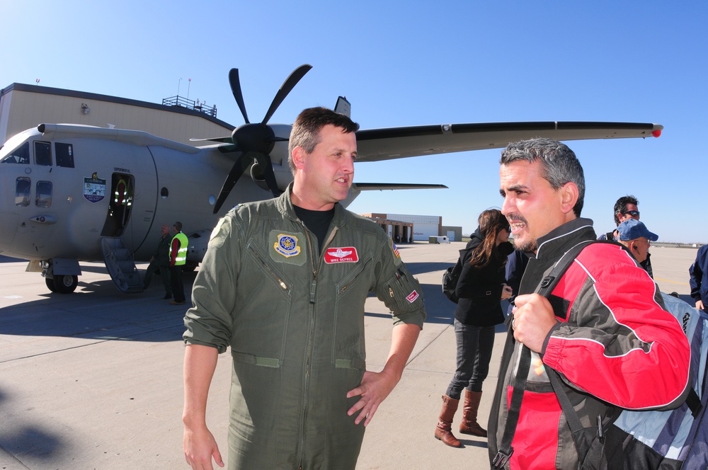 C-27J Lands at North Dakota Air National Guard for Familiarization