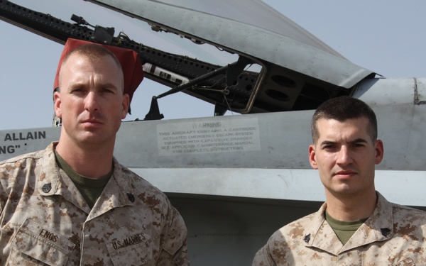 Drill instructor, former recruit serve together as ‘Red Devils’