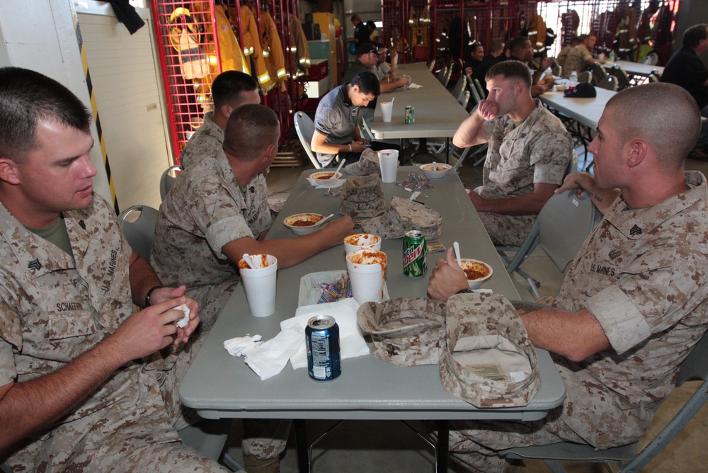 Fire Department chili lunch cooks up crowd