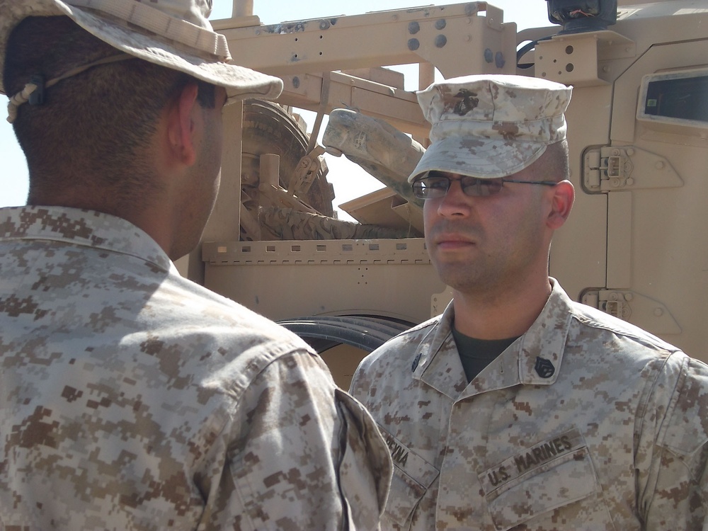 Staff Sergeant Re-enlists after successful deployment