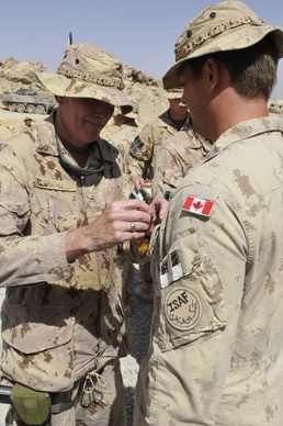 General Campaign Star Medal Awarded to Canadian Soldiers in Afghanistan