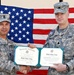 Army first sergeant re-enlists