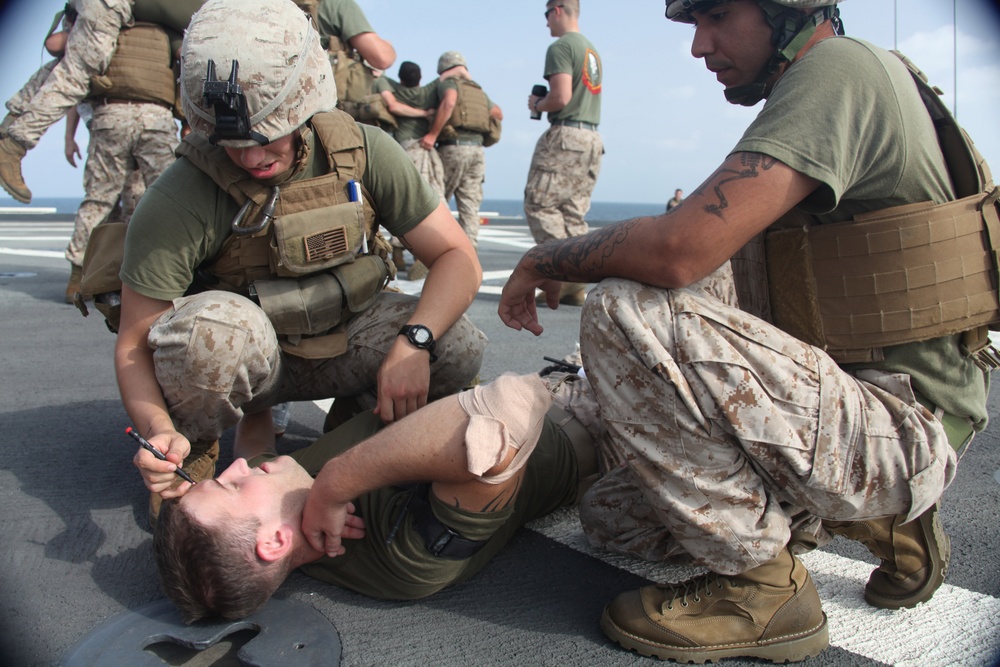 USS Ponce Combat Lifesaver