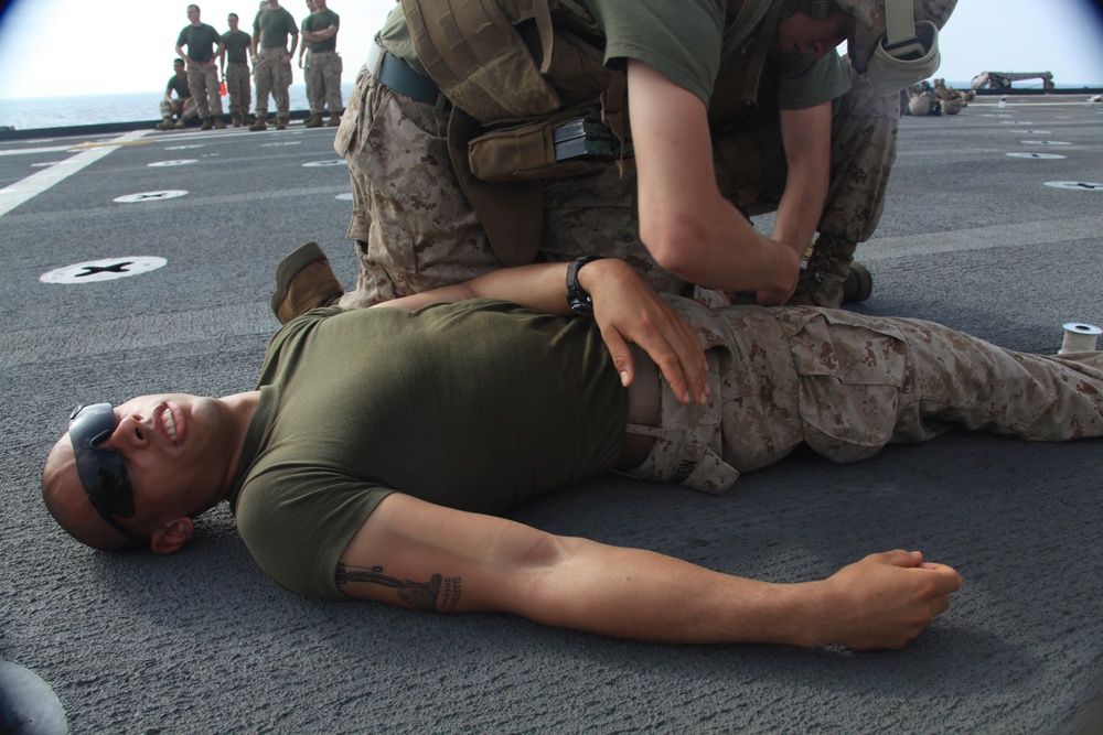 USS Ponce Combat Lifesaver