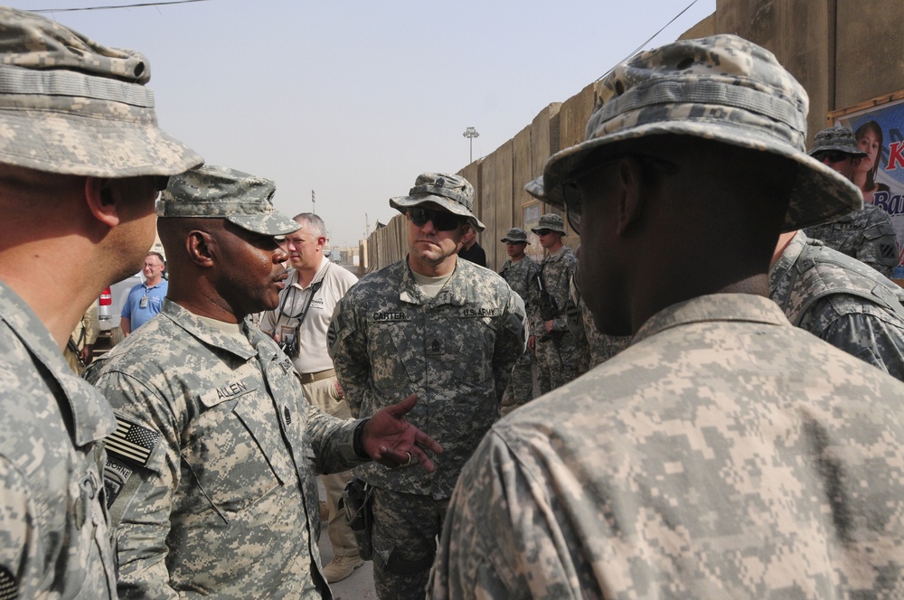 USF-I's top NCO offers advice on mission, troop welfare