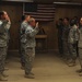 Members of the 101st Airborne Division Re-enlist While Deployed