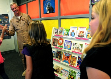 Air Guard general shares Afghanistan experience with school children