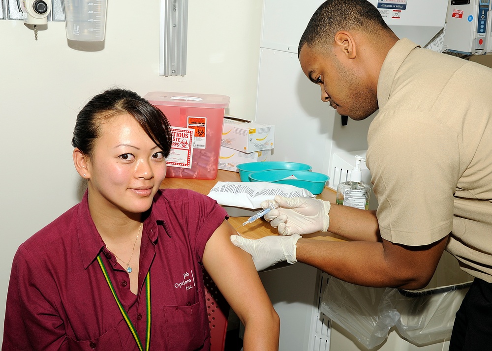 Naval Medical Center San Diego Vaccinates 673 Staff Members for Influenza During a Command Wide SHOTEX