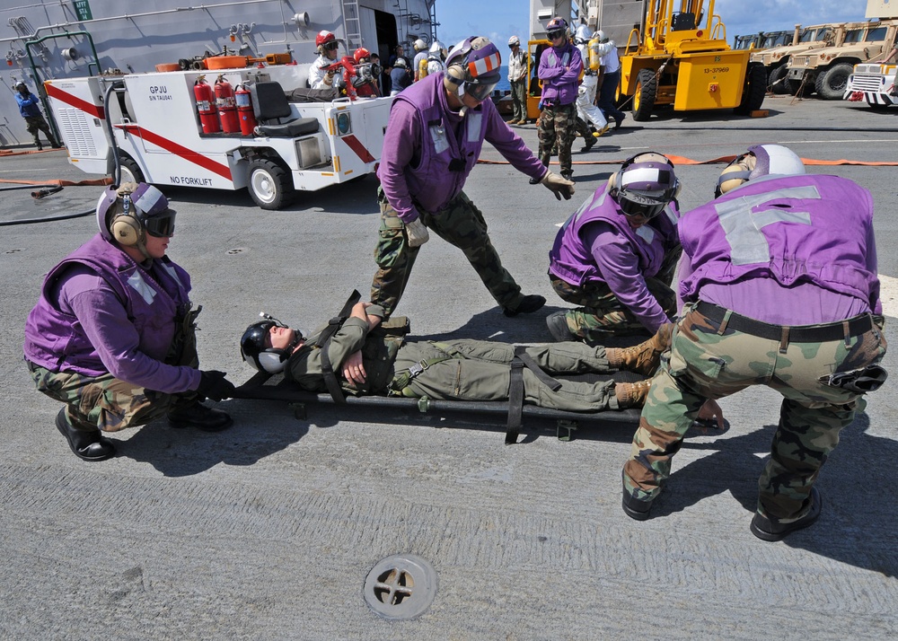 USS Iwo Jima action