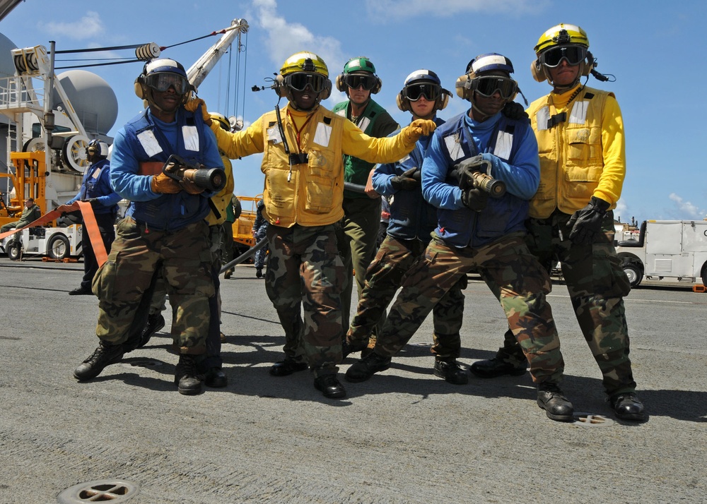 USS Iwo Jima action