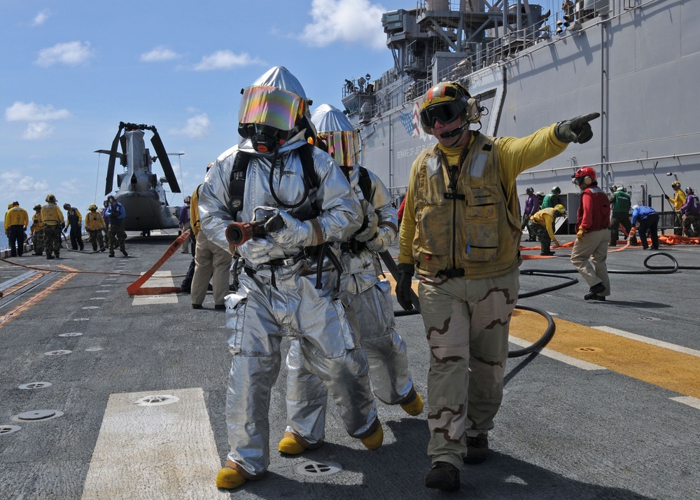 USS Iwo Jima action