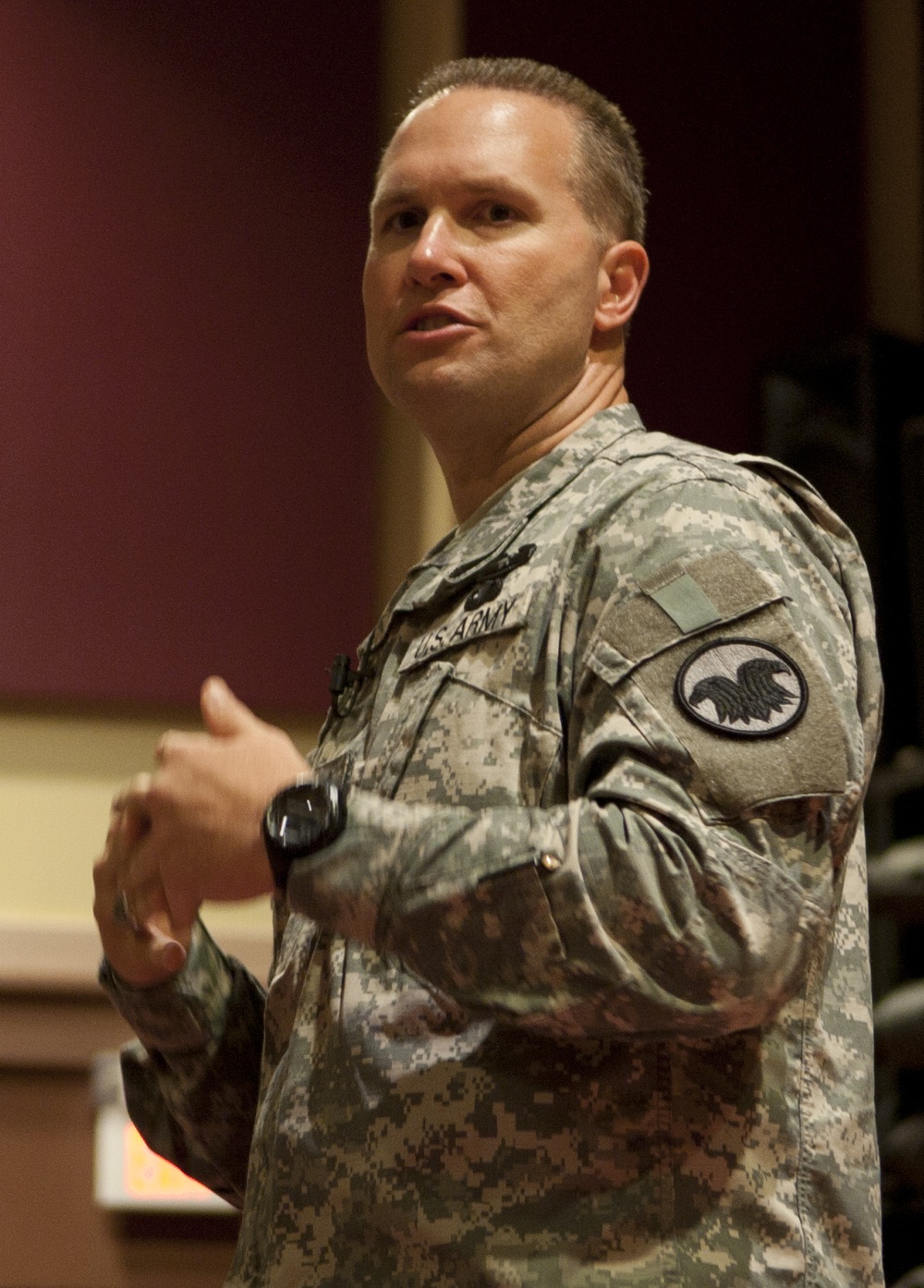 Army Reserve Command Sgt. Major visits Fort Lee trainees