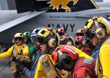 USS George Washington conducts fire drills