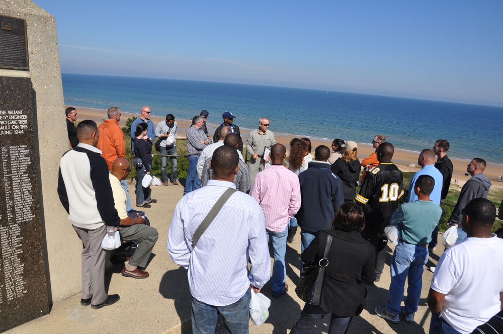 16th Sust. Bde. Leaders Visit Historical D-Day Sites