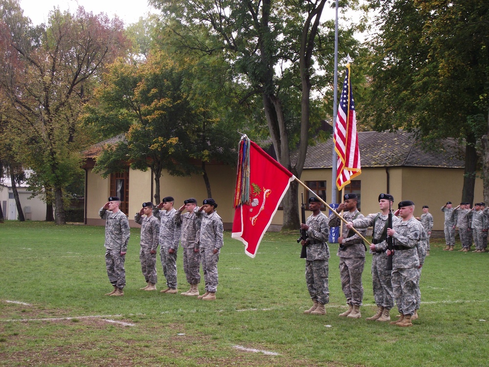 15th Eng. Bn. cases colors, prepares for deployment