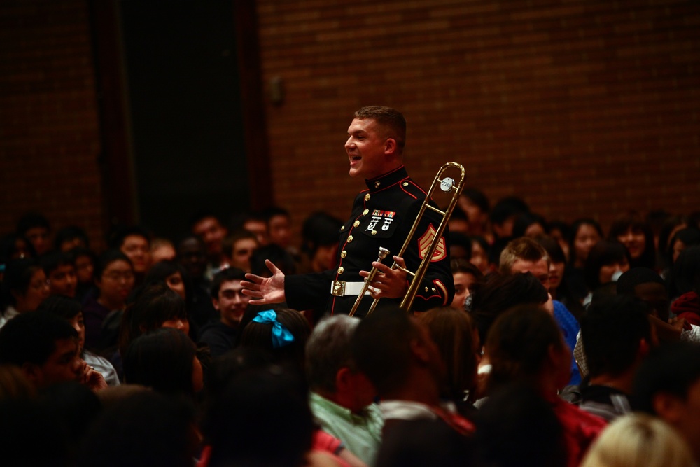 Albany Ga., Marine Corps Band Plays NY High School, Oct 19