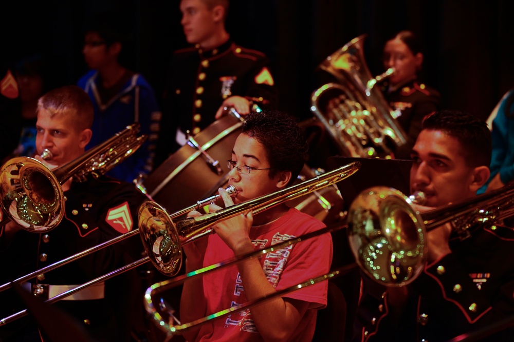 Albany Ga., Marine Corps Band Plays NY High School, Oct 19