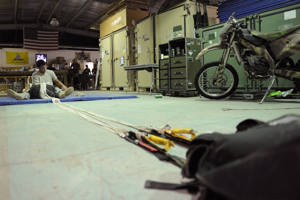 Airman Packing Parachutes