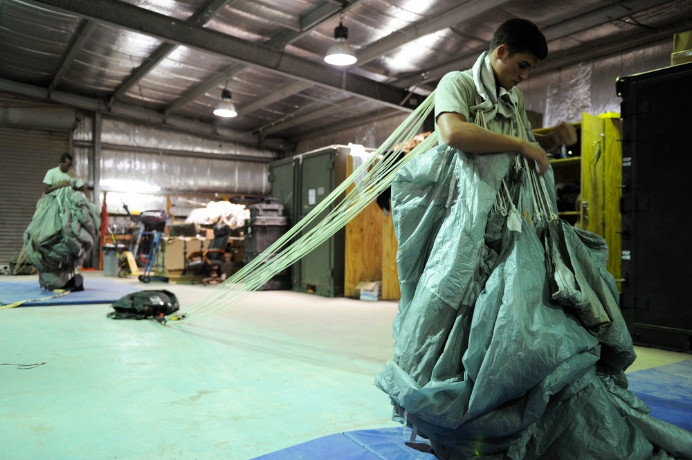 Airman Packing Parachutes