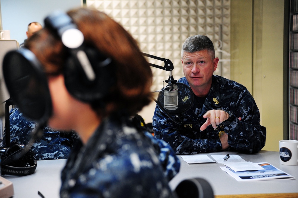 Master Chief Petty Officer of the Navy Rick West Gives a Radio Interview