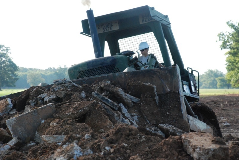 Guardsmen clear ground for new fairgrounds