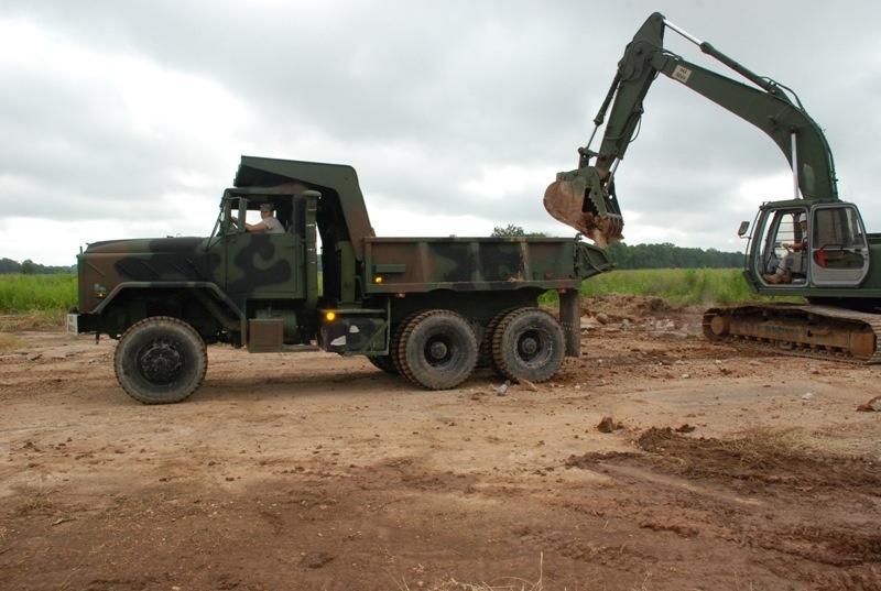 Guardsmen clear ground for new fairgrounds