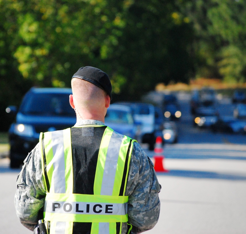 Bragg Military Police Enforce Speed Limit on Post
