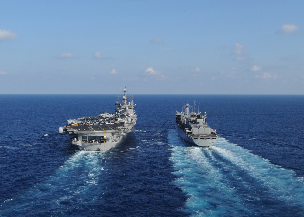 USS Enterprise and MSC Replenishment