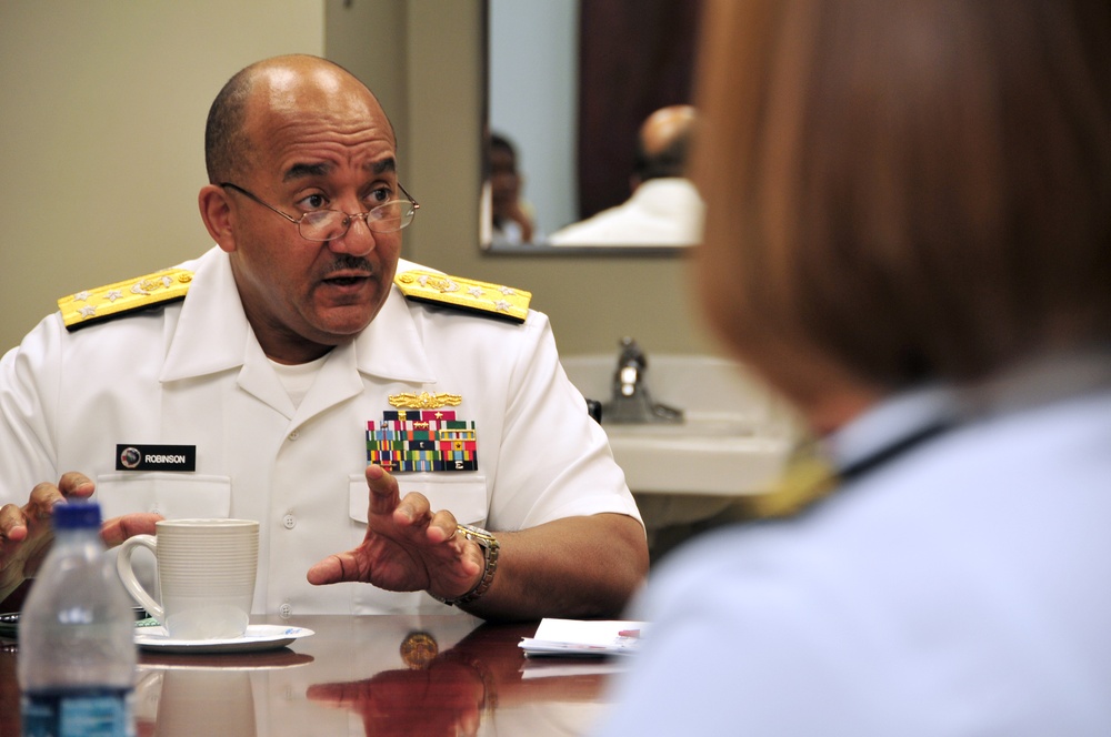 Surgeon General of the Navy Speaks At Naval Construction Battalion Center