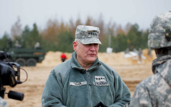 US and Latvian soldiers train at Adazi Training Area
