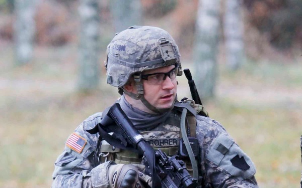 US and Latvian soldiers train at Adazi Training Area