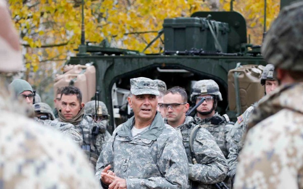 US and Latvian soldiers train at Adazi Training Area